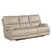 Whitman Verona Linen Sofa Top Grain Leather Powered Free Motion Cordless By Parker-House Furniture. MWHI832PH-P25-VLI