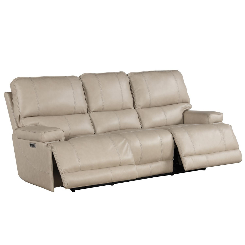 Whitman Verona Linen Sofa Top Grain Leather Powered Free Motion Cordless By Parker-House Furniture. MWHI832PH-P25-VLI