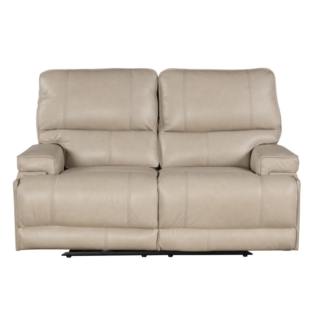 Whitman Verona Linen Loveseat Top Grain Leather Powered Free Motion Cordless By Parker-House Furniture MWHI822PH-P25-VLI