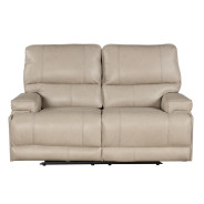 Whitman Verona Linen Loveseat Top Grain Leather Powered Free Motion Cordless By Parker-House Furniture MWHI822PH-P25-VLI