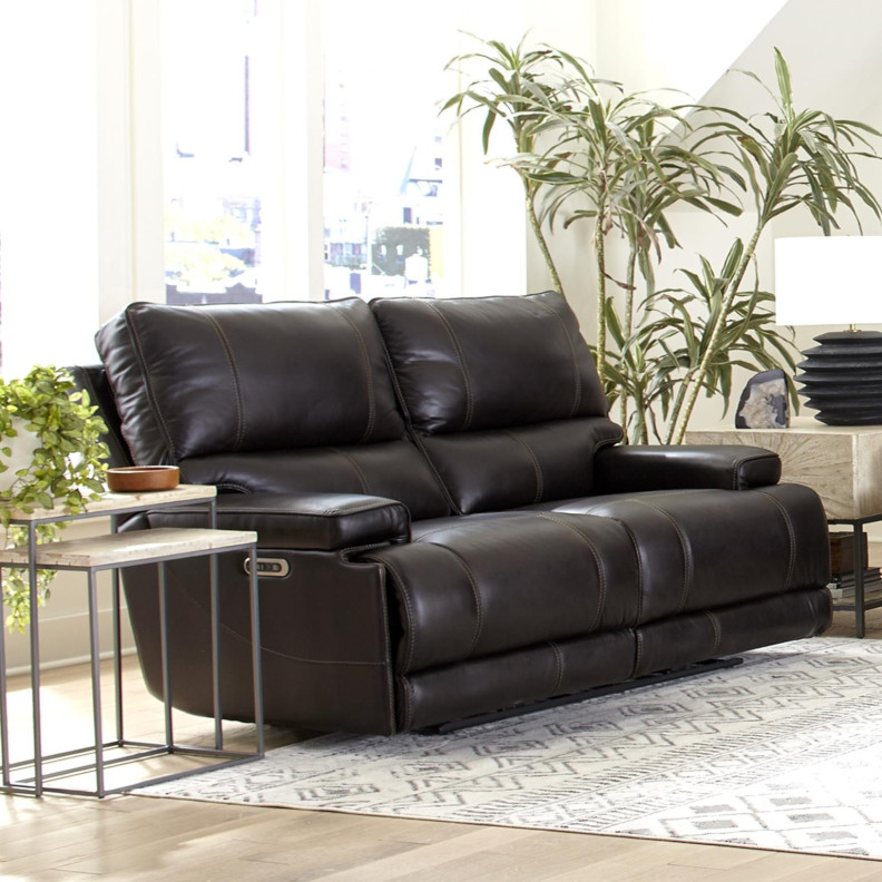 Whitman Verona Coffee Top Grain Leather Loveseat  Powered Free Motion Cordless By Parker-House Furniture.MWHI822PH-P25-VCO