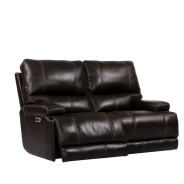 Whitman Verona Coffee Top Grain Leather Loveseat  Powered Free Motion Cordless By Parker-House Furniture.MWHI822PH-P25-VCO