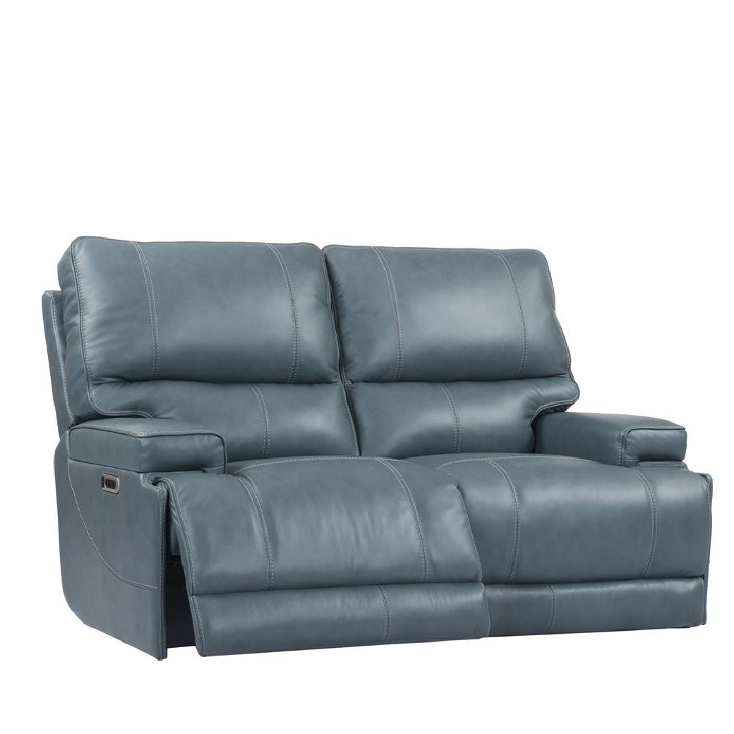 Whitman Verona Azure Top Grain Leather Loveseat Powered Free Motion Cordless By Parker-House Furniture.MWHI822PH-P25-VAZ