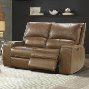 Swift-Bourbon Loveseat Power / Top Grain Leather By Parker-House Furniture. MSWI822PH-BOU