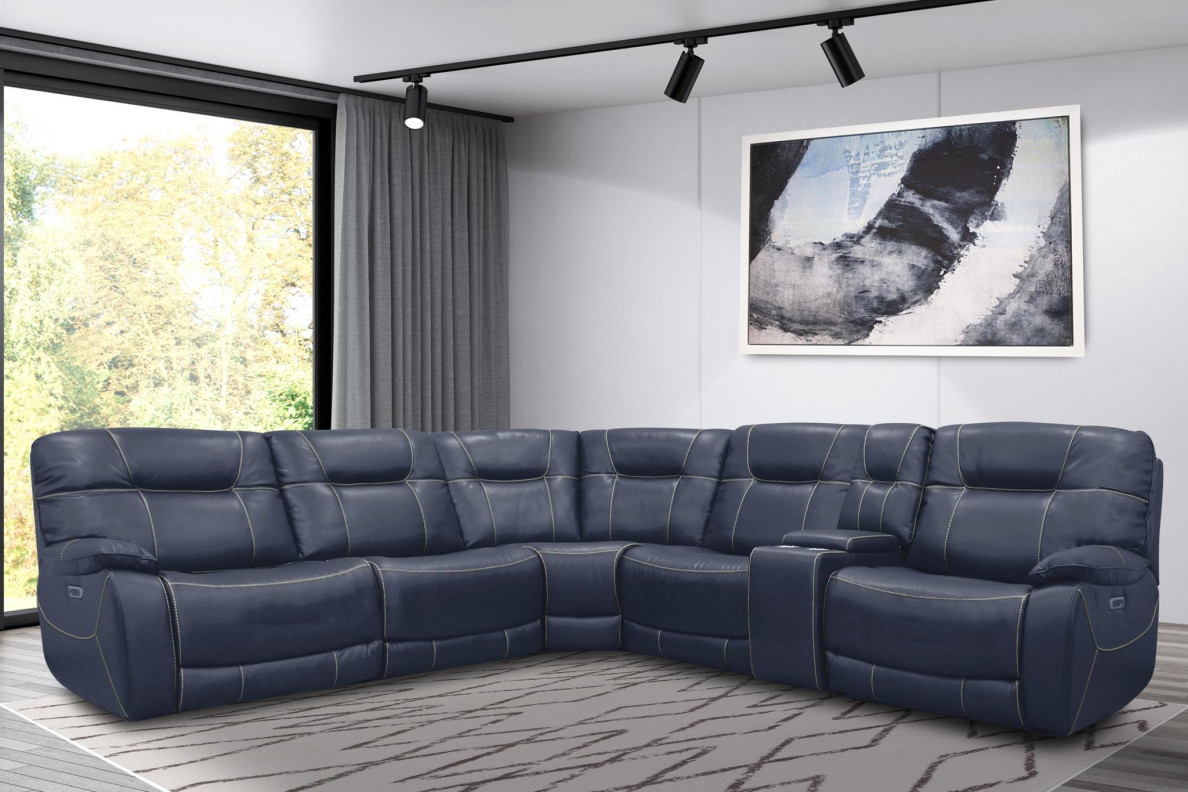 6PC Axel-Admiral Power Sectional with headrests By Parker House Furniture