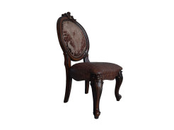 DN01391 5PC PU & Cherry Oak Finish Dining Set Versailles Collection By Acme Furniture