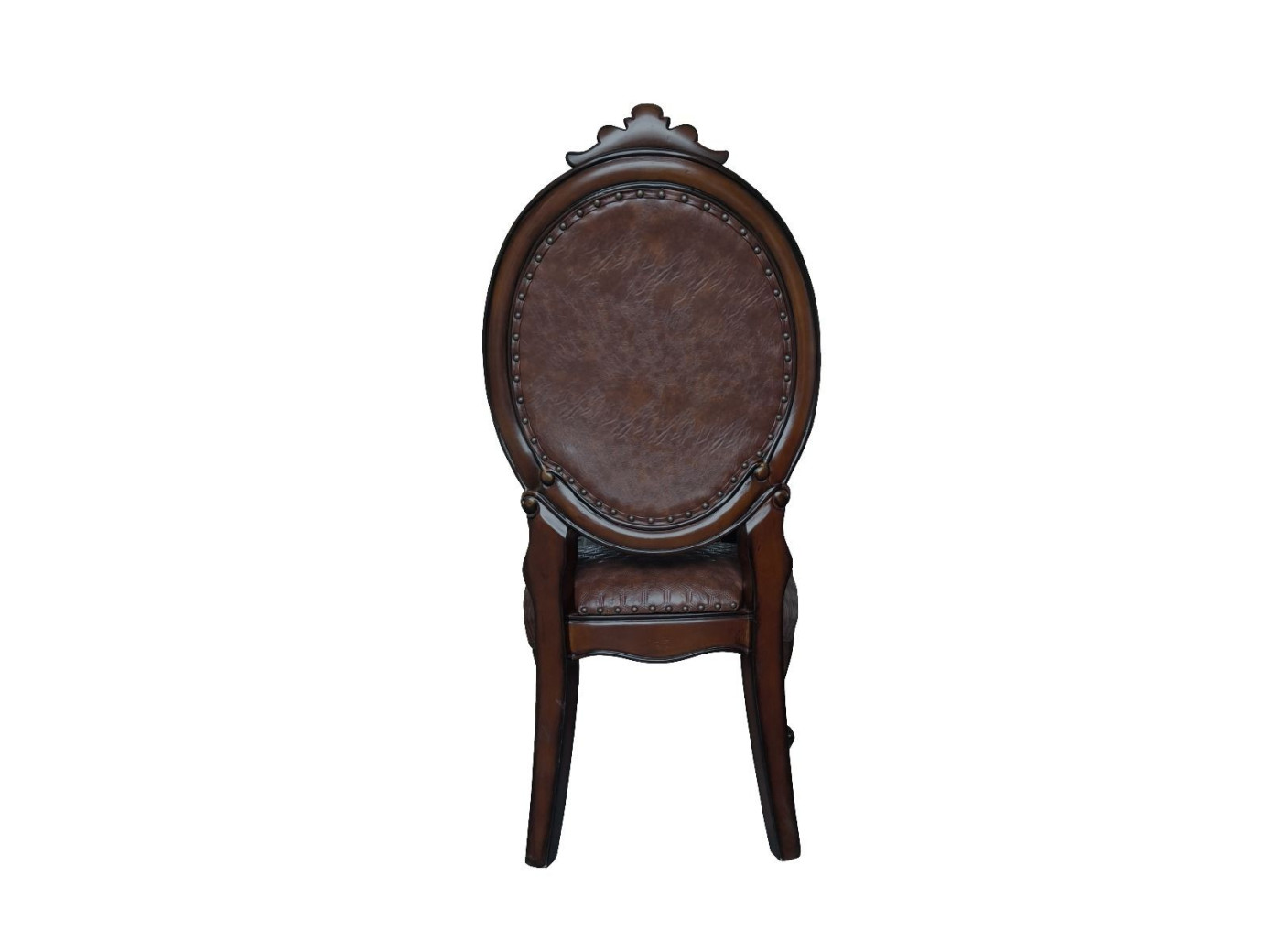 DN01391 5PC PU & Cherry Oak Finish Dining Set Versailles Collection By Acme Furniture