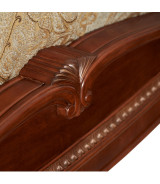 Queen Sleigh Bed honey walnut finish Cortina Collection by Michael Amini NF65011-28