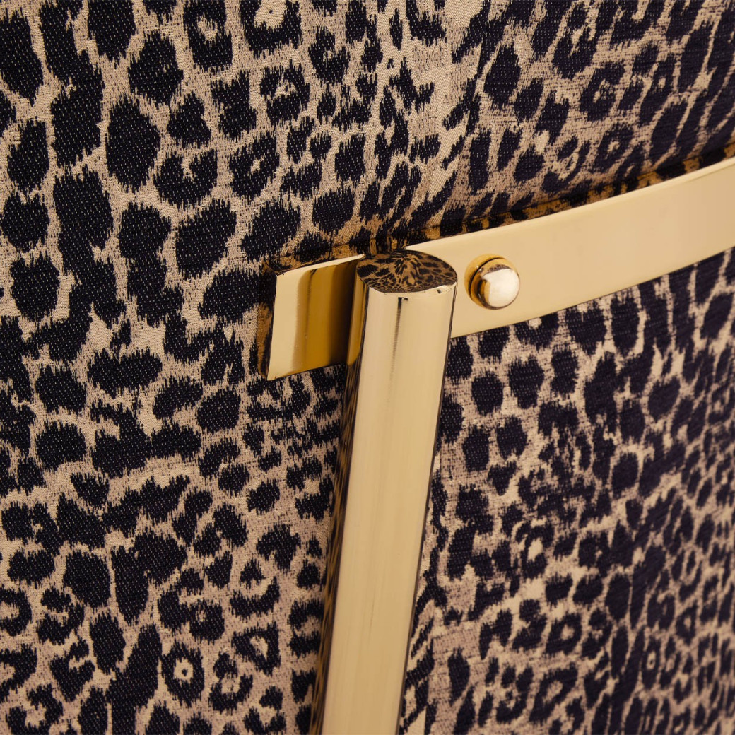LFR-LSBN825-ONX-806 Lisbon Onyx Gold Love Seat By Michael Amini