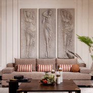 Sofa Bonfire Eggshell Walnut Amora Collection By Michael Amini. LFR-AMRA815-FIR-223
