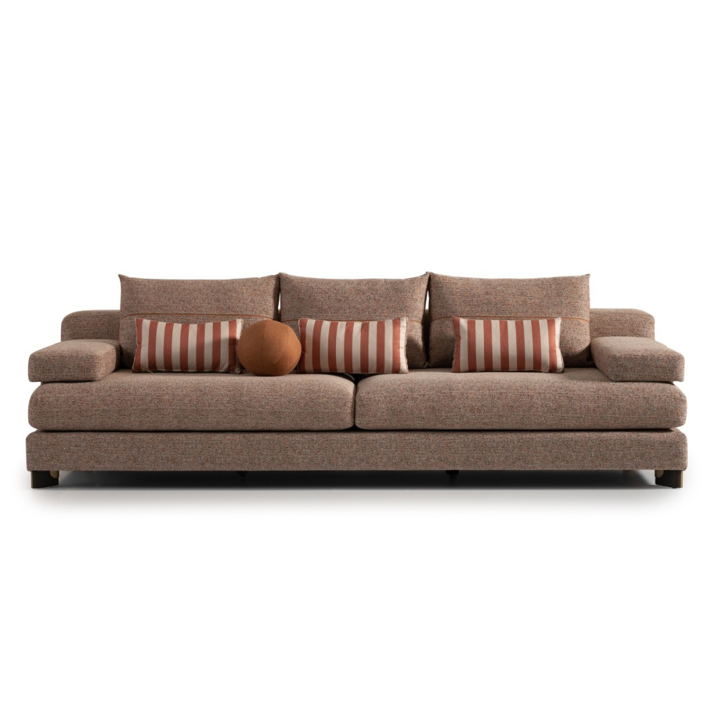 Sofa Bonfire Eggshell Walnut Amora Collection By Michael Amini. LFR-AMRA815-FIR-223