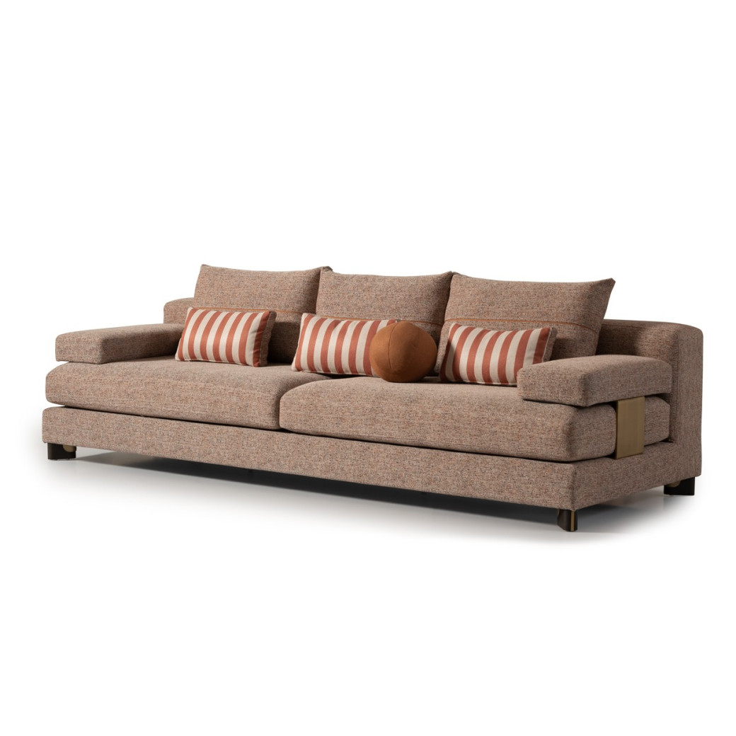 Sofa Bonfire Eggshell Walnut Amora Collection By Michael Amini. LFR-AMRA815-FIR-223
