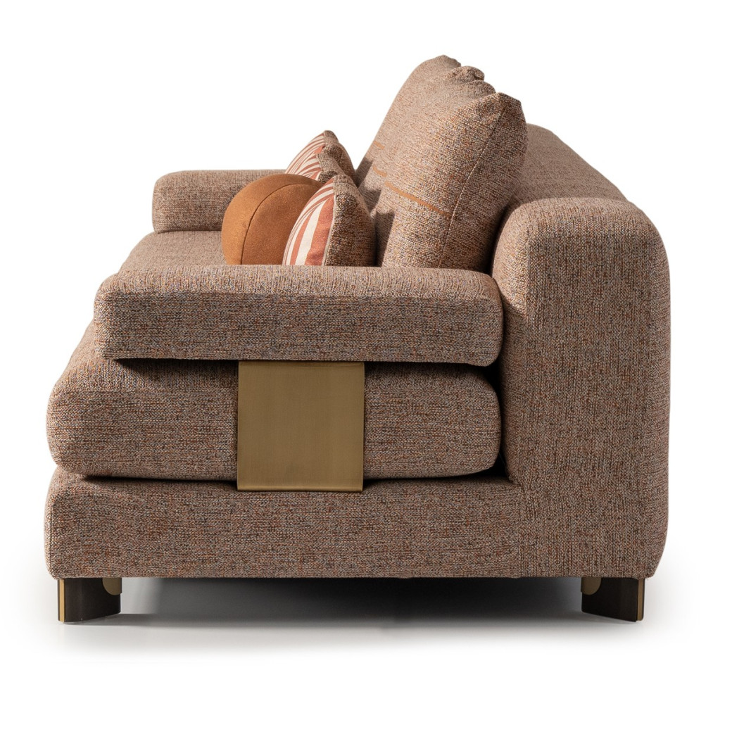 Sofa Bonfire Eggshell Walnut Amora Collection By Michael Amini. LFR-AMRA815-FIR-223