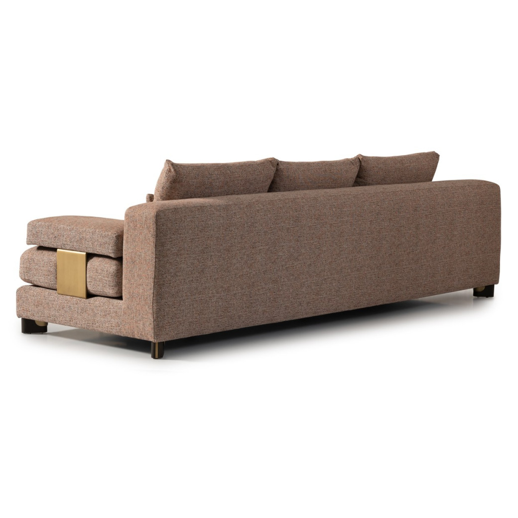 Sofa Bonfire Eggshell Walnut Amora Collection By Michael Amini. LFR-AMRA815-FIR-223