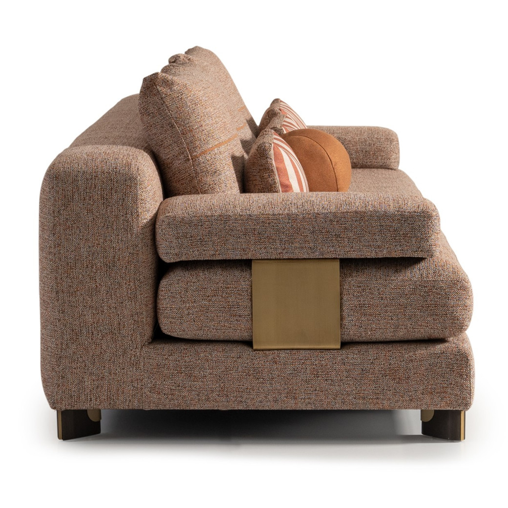 Sofa Bonfire Eggshell Walnut Amora Collection By Michael Amini. LFR-AMRA815-FIR-223