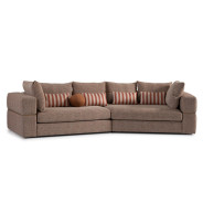 2PC Sofa Bonfire Eggshell Walnut Amora Collection By Michael Amini.LFR-AMRA816-FIR-223