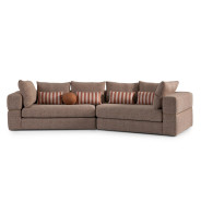 2PC Sofa Bonfire Eggshell Walnut Amora Collection By Michael Amini.LFR-AMRA816-FIR-223
