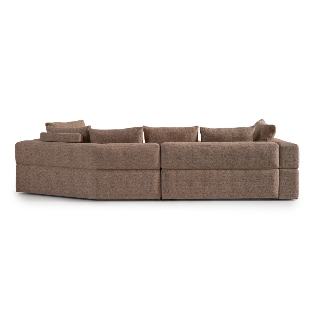 2PC Sofa Bonfire Eggshell Walnut Amora Collection By Michael Amini.LFR-AMRA816-FIR-223