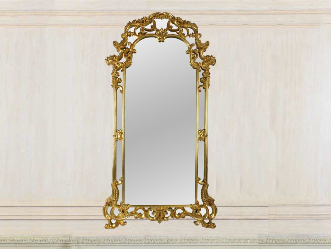 FON-797 Infinity Gold Framed Accent Mirror with Arch