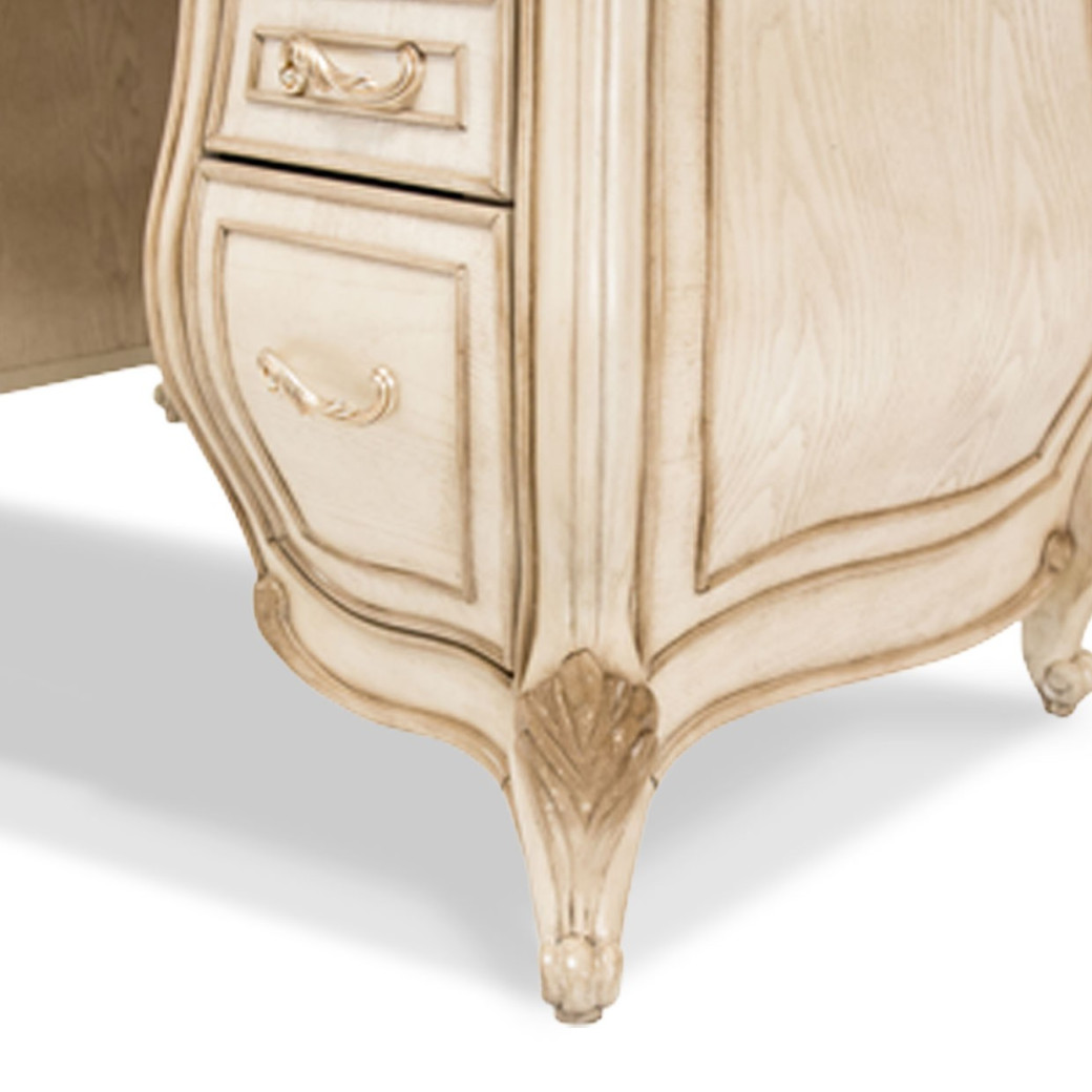 Vanity & Mirror Platine De Royale Collection By Michael Amini