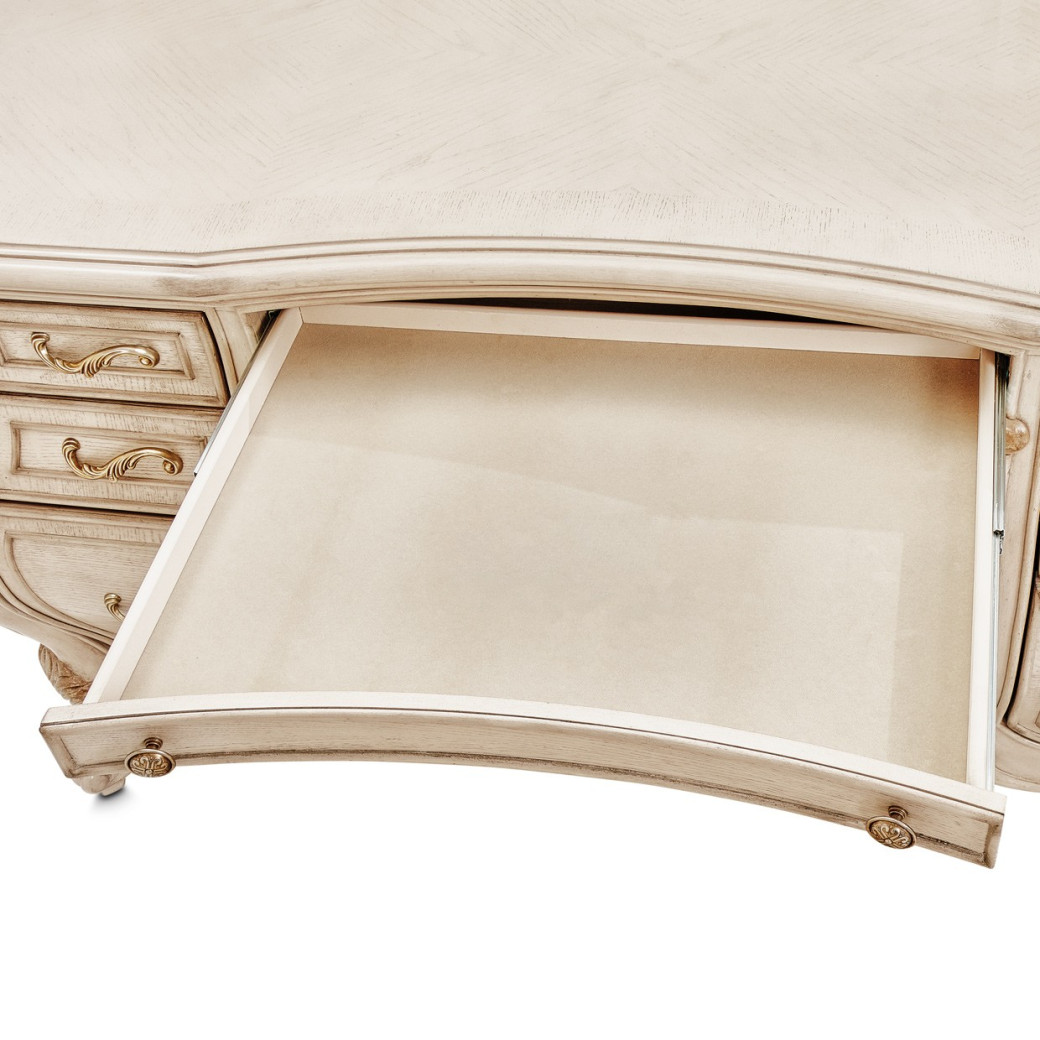 Vanity & Mirror Platine De Royale Collection By Michael Amini