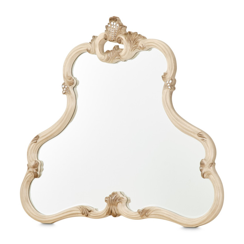 Dresser & Mirror Platine De Royale Champagne Collection By Michael Amini