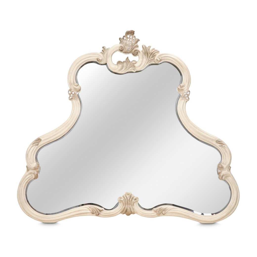 Dresser & Mirror Platine De Royale Champagne Collection By Michael Amini