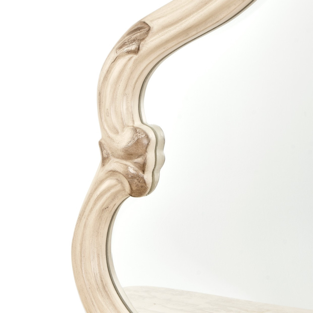 Dresser & Mirror Platine De Royale Champagne Collection By Michael Amini