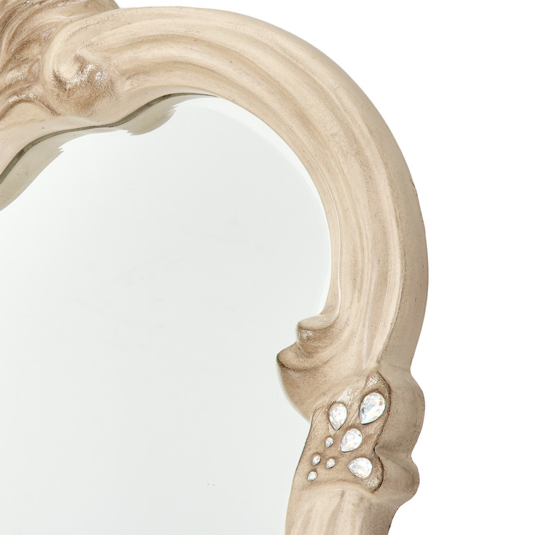 Dresser & Mirror Platine De Royale Champagne Collection By Michael Amini