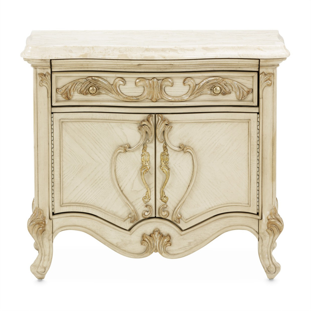 Accent Cabinet-Night Stand-End Table Platine De Royale Collection By Michael Amini