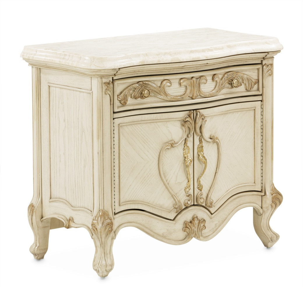 Accent Cabinet-Night Stand-End Table Platine De Royale Collection By Michael Amini