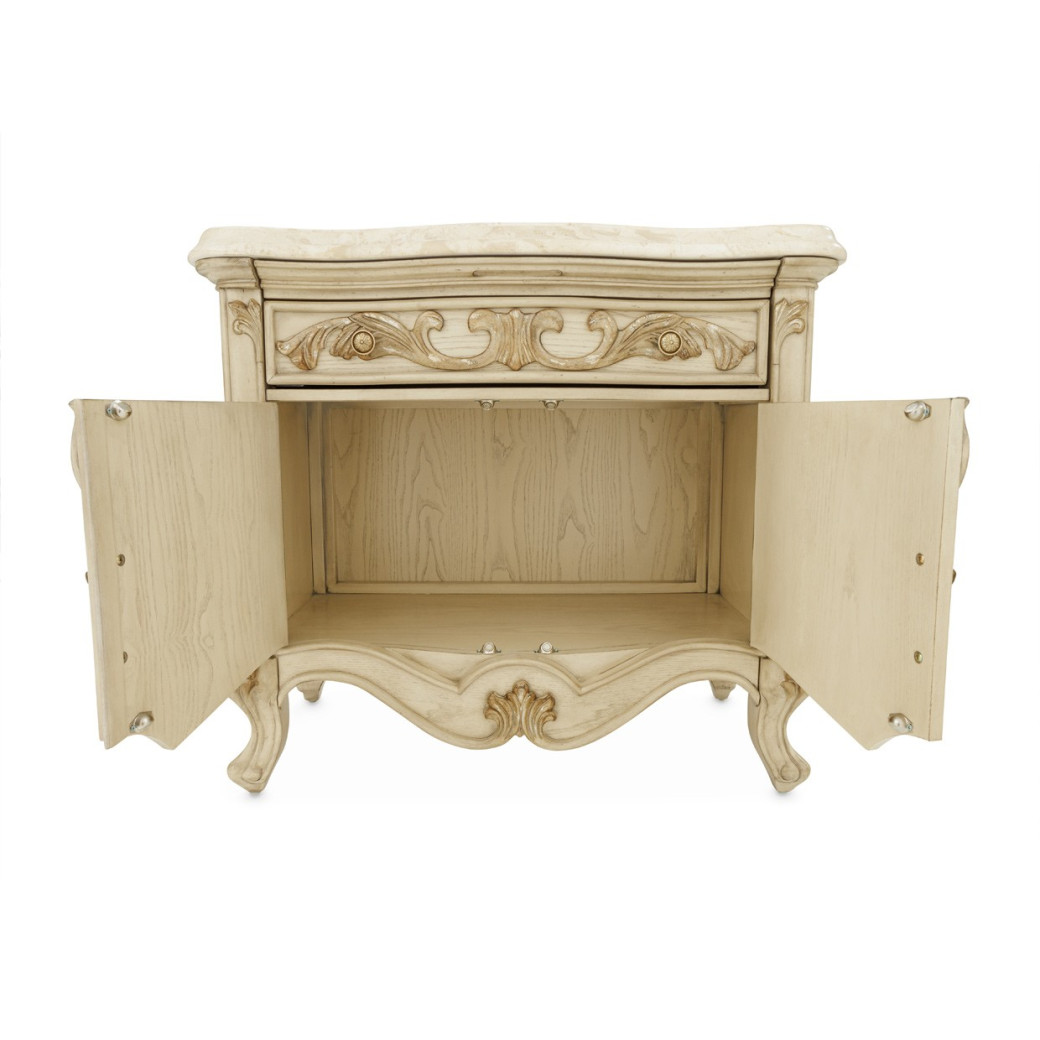 Accent Cabinet-Night Stand-End Table Platine De Royale Collection By Michael Amini