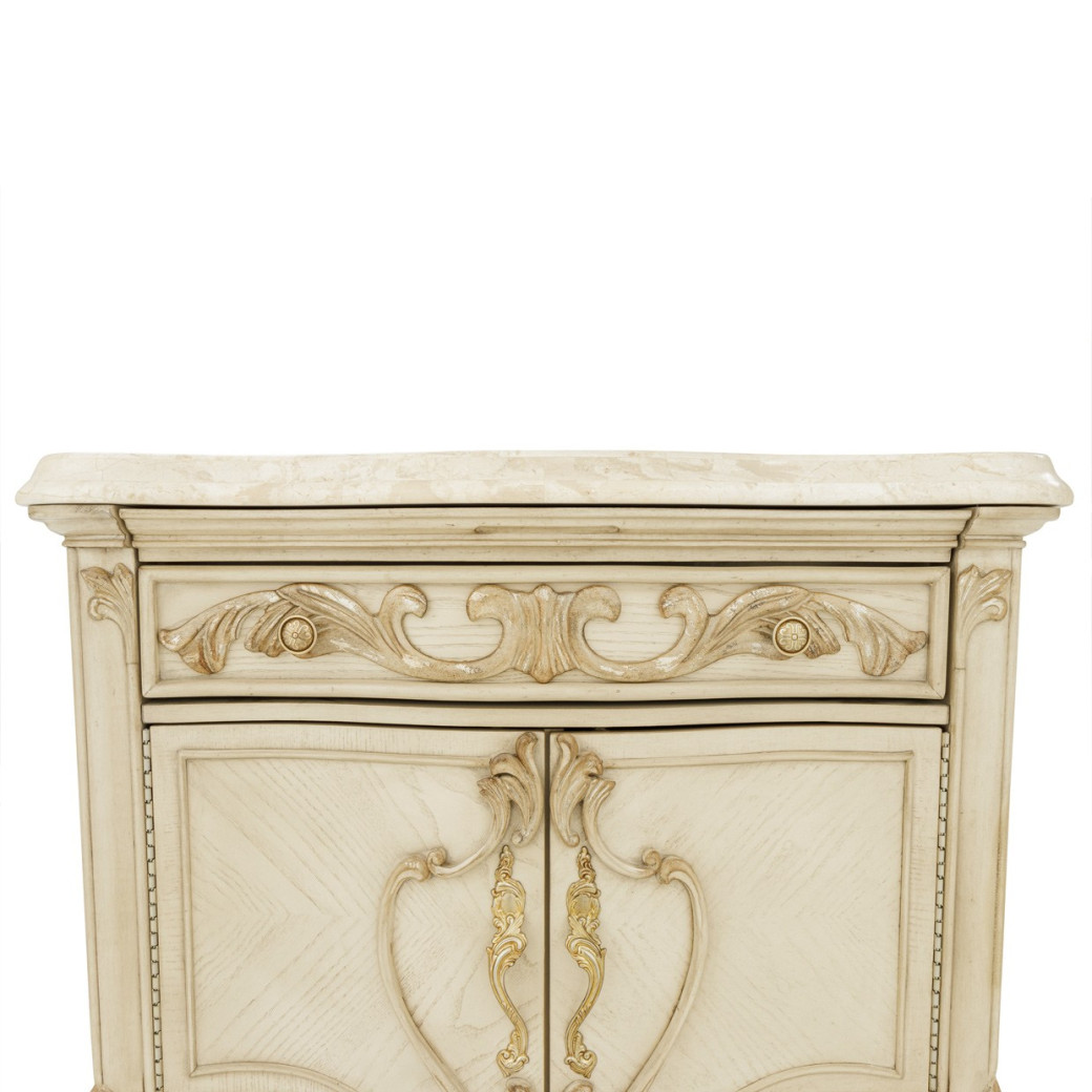 Accent Cabinet-Night Stand-End Table Platine De Royale Collection By Michael Amini