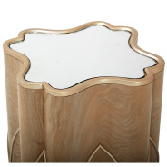 Chairside Table Caramel Villa Cherie Collection By Michael Amini