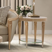 End Table Villa Cherrie Caramel Collection by Michael Amini N9008202-134