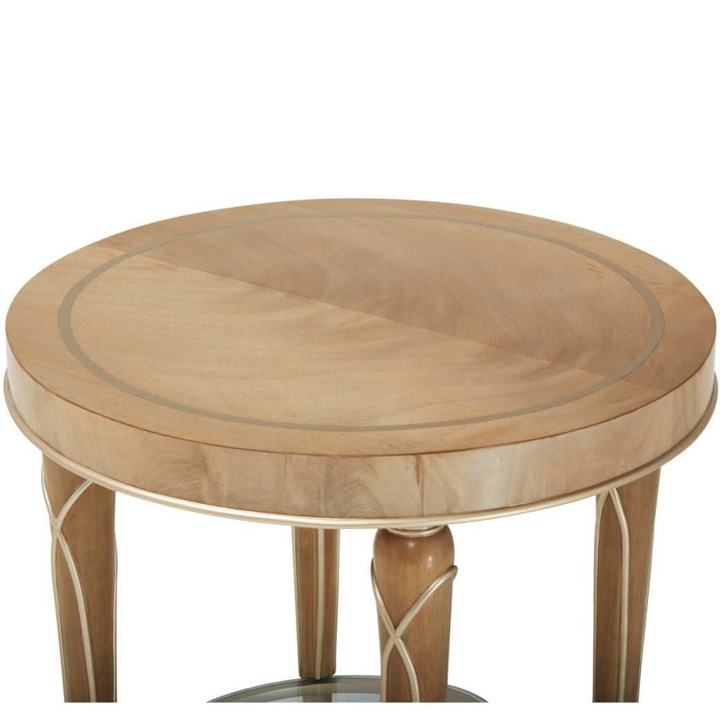 End Table Villa Cherrie Caramel Collection by Michael Amini N9008202-134