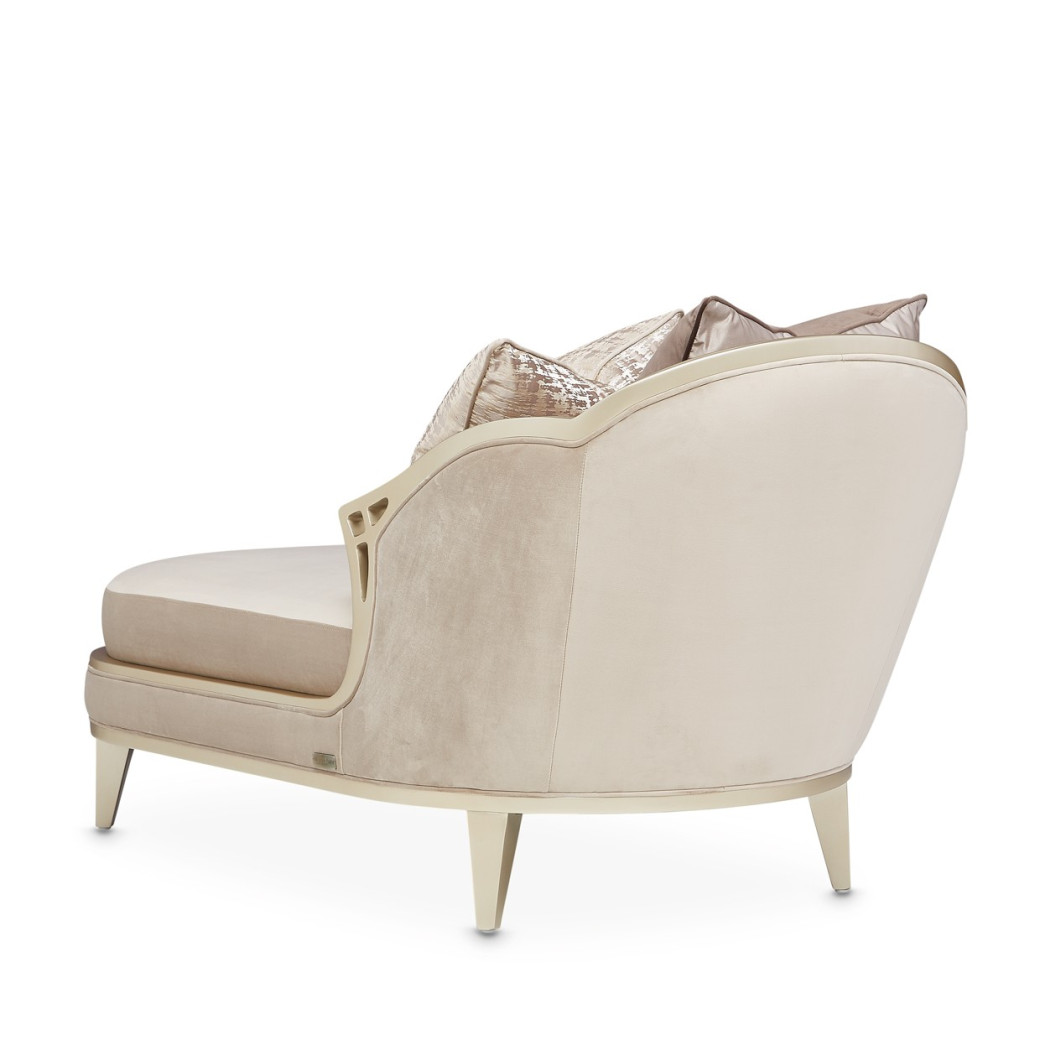 Chaise Villa Cherrie Hazelnut Collection By Michael Amini