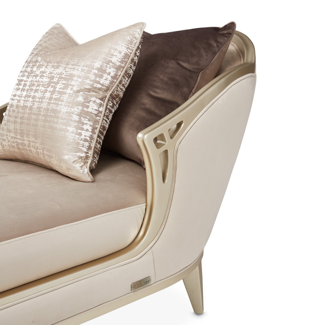 Chaise Villa Cherrie Hazelnut Collection By Michael Amini