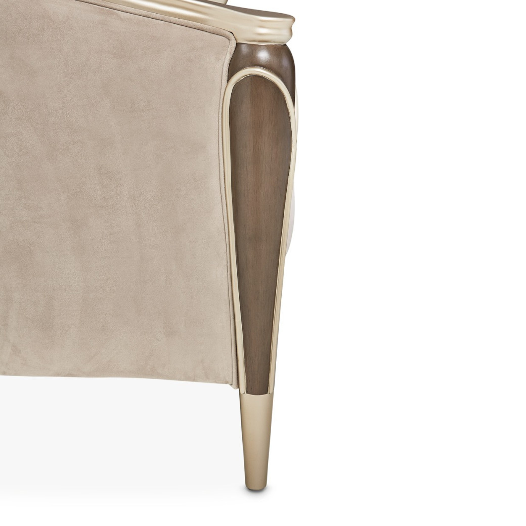 Matching Chair Villa Cherrie Hazelnut Collection By Michael Amini