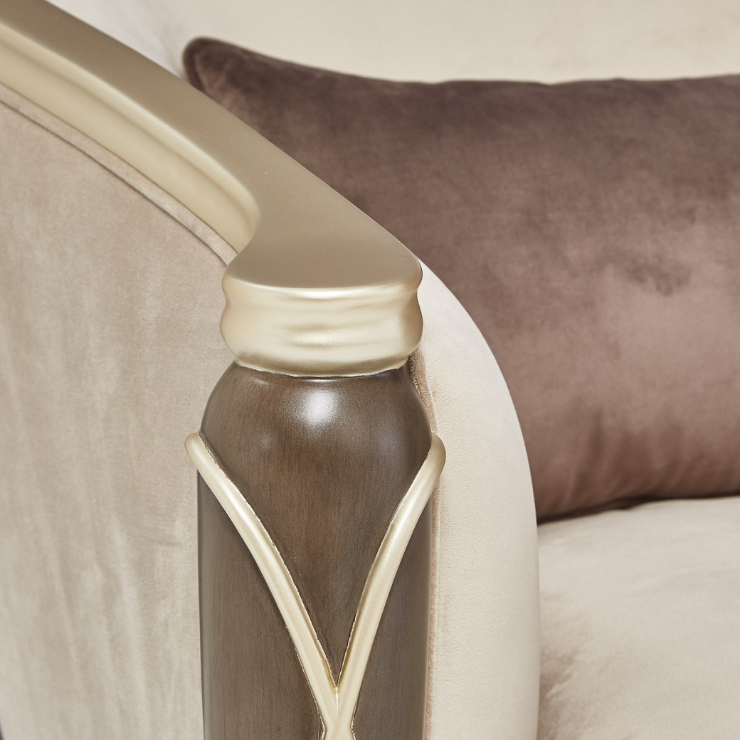 Matching Chair Villa Cherrie Hazelnut Collection By Michael Amini