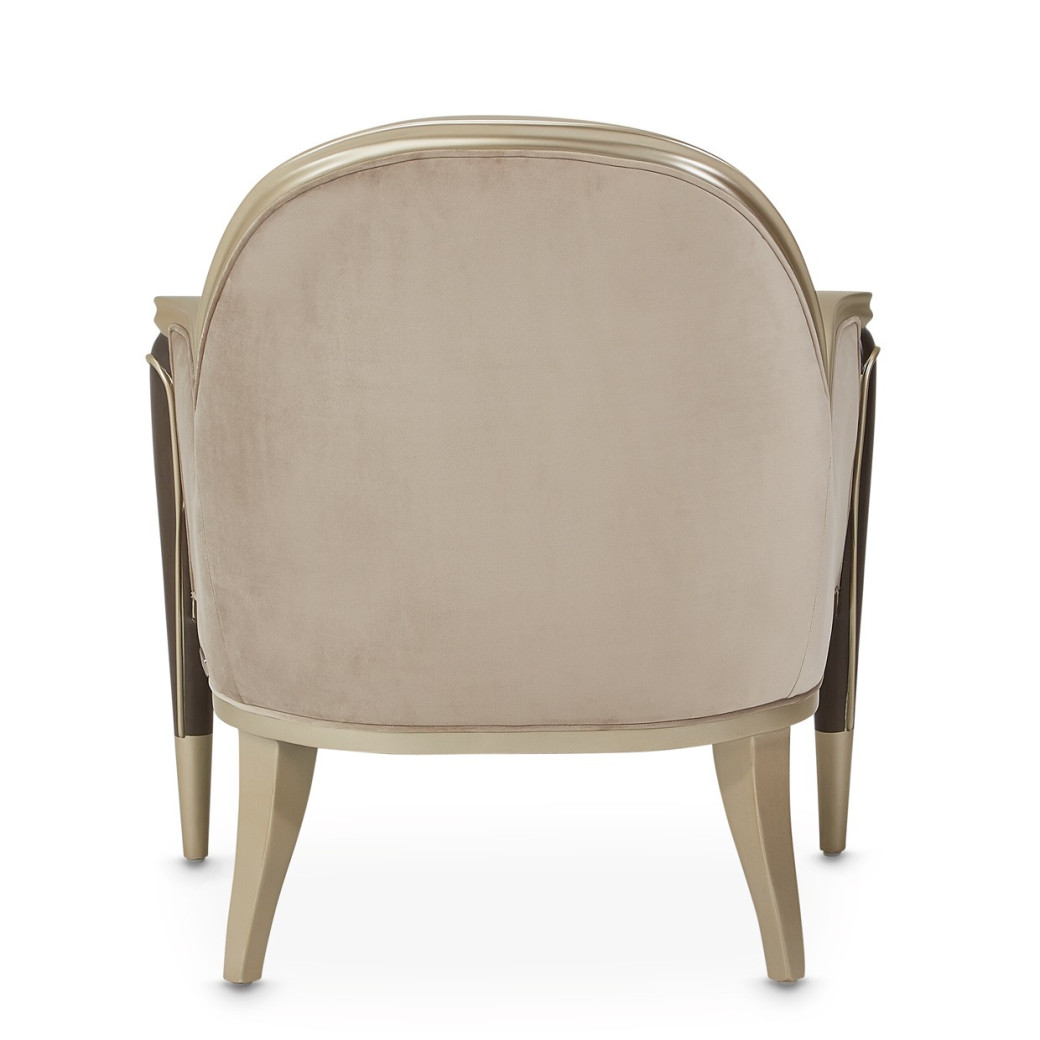 Accent Chair Villa Cherrie Hazelnut Collection By Michael Amini