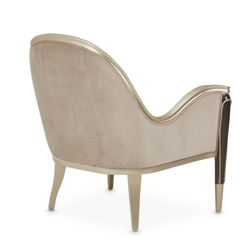 Accent Chair Villa Cherrie Hazelnut Collection By Michael Amini