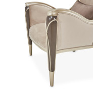 Accent Chair Villa Cherrie Hazelnut Collection By Michael Amini
