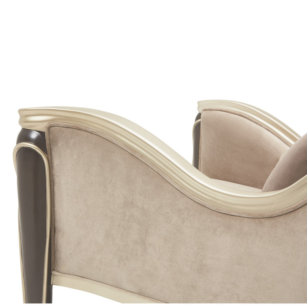 Accent Chair Villa Cherrie Hazelnut Collection By Michael Amini