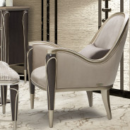 Accent Chair Villa Cherrie Hazelnut Collection By Michael Amini
