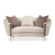 Loveseat Villa Cherrie Hazelnut Collection By Michael Amini