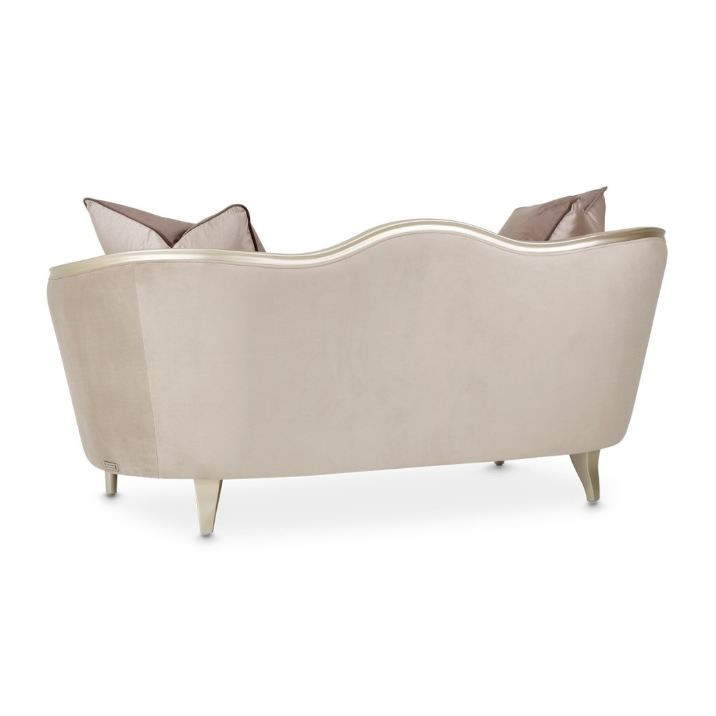 Loveseat Villa Cherrie Hazelnut Collection By Michael Amini