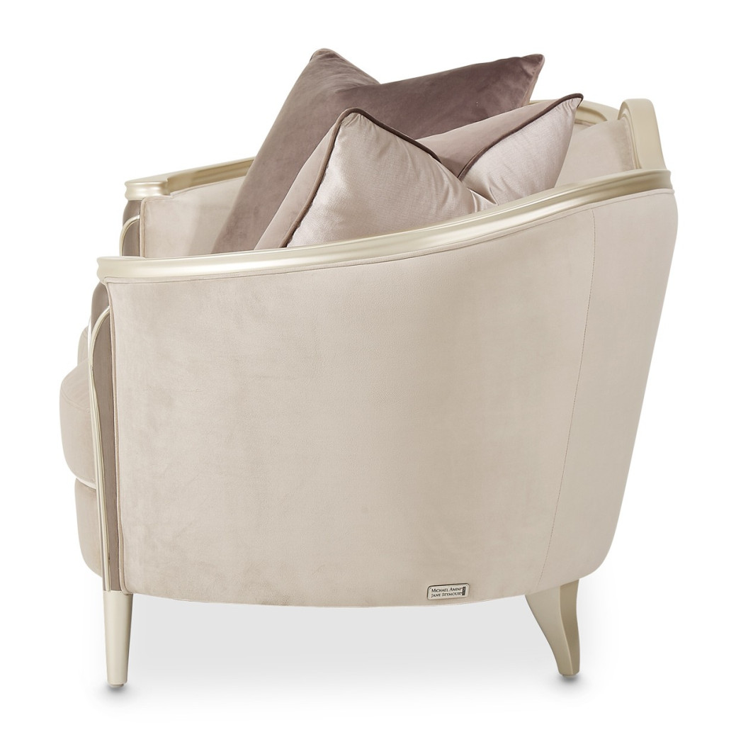 Loveseat Villa Cherrie Hazelnut Collection By Michael Amini
