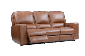 Rockford- Verona Saddle Power Triple Reclining Sofa Top Grain Leather By Parker-House Furniture. MROC833PH-VSA