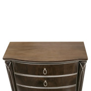 Highboy Vertical Storage Cabinets-Chest Of Drawers Villa Cherrie Hazelnut Collection By Michael Amini